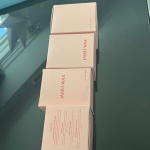 James Wax 4 tennis candles in Pink Packaging
